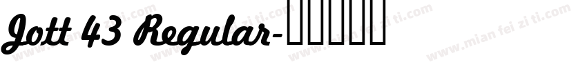 Jott 43 Regular字体转换